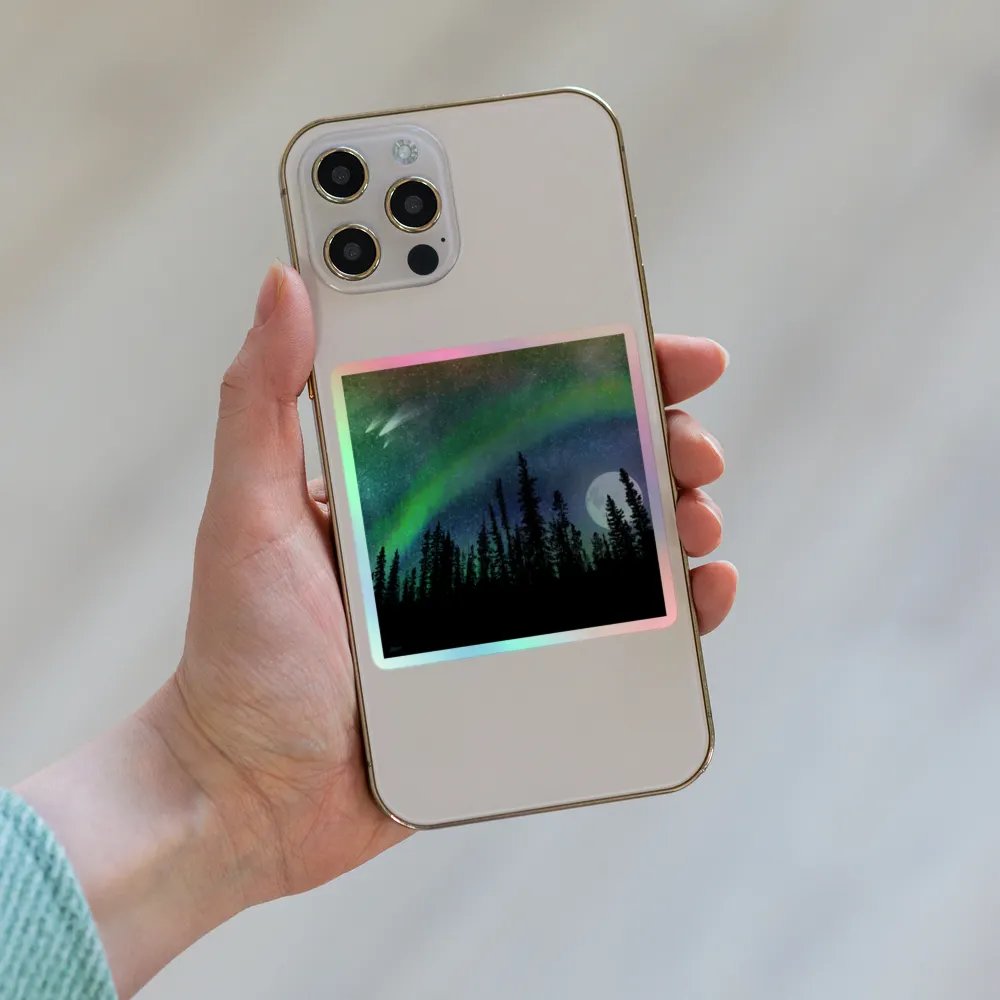 Night Gaze holographic sticker product image (6)