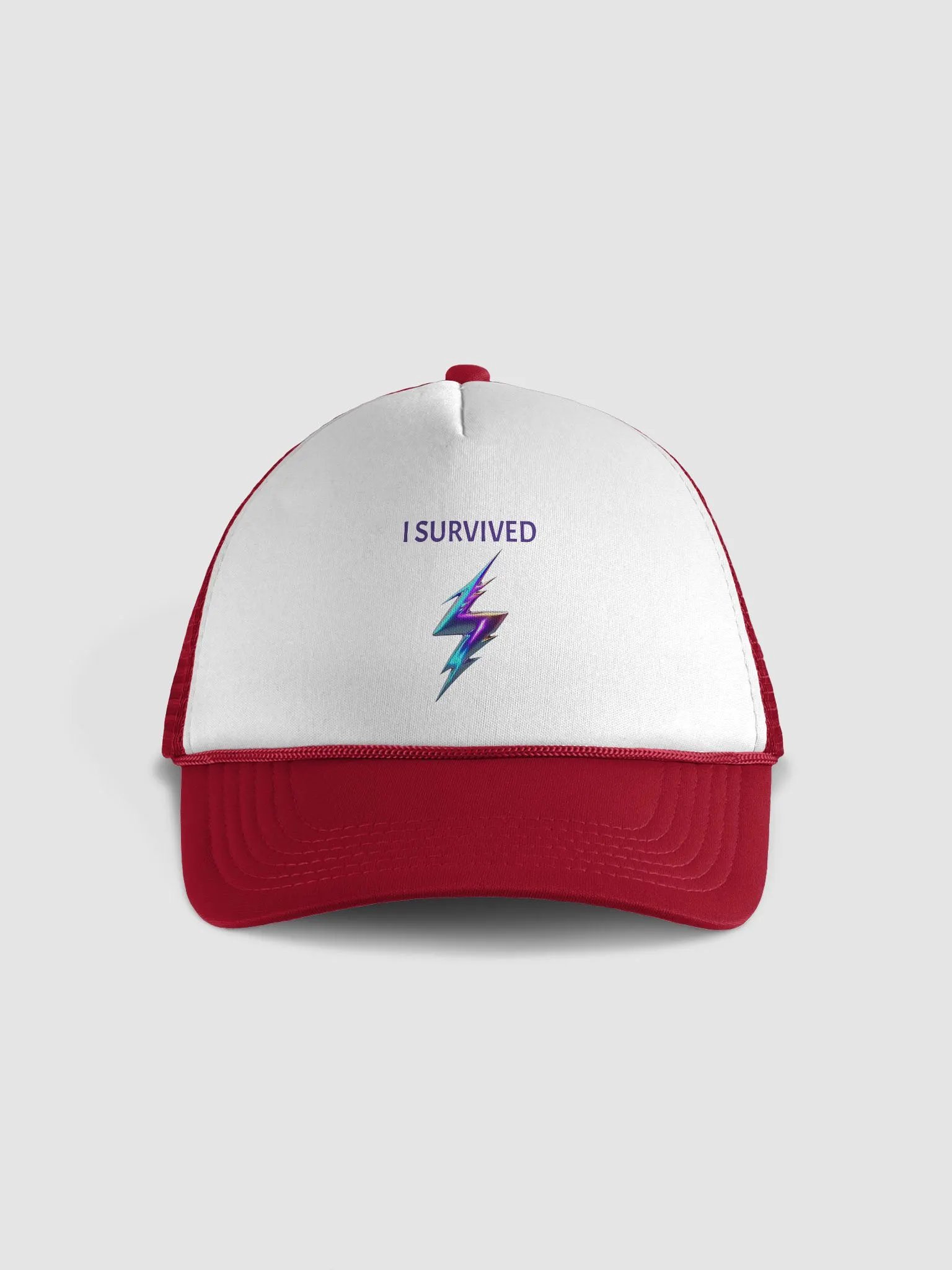 I Survived Lightning Bolt Trucker Hat product image (9)