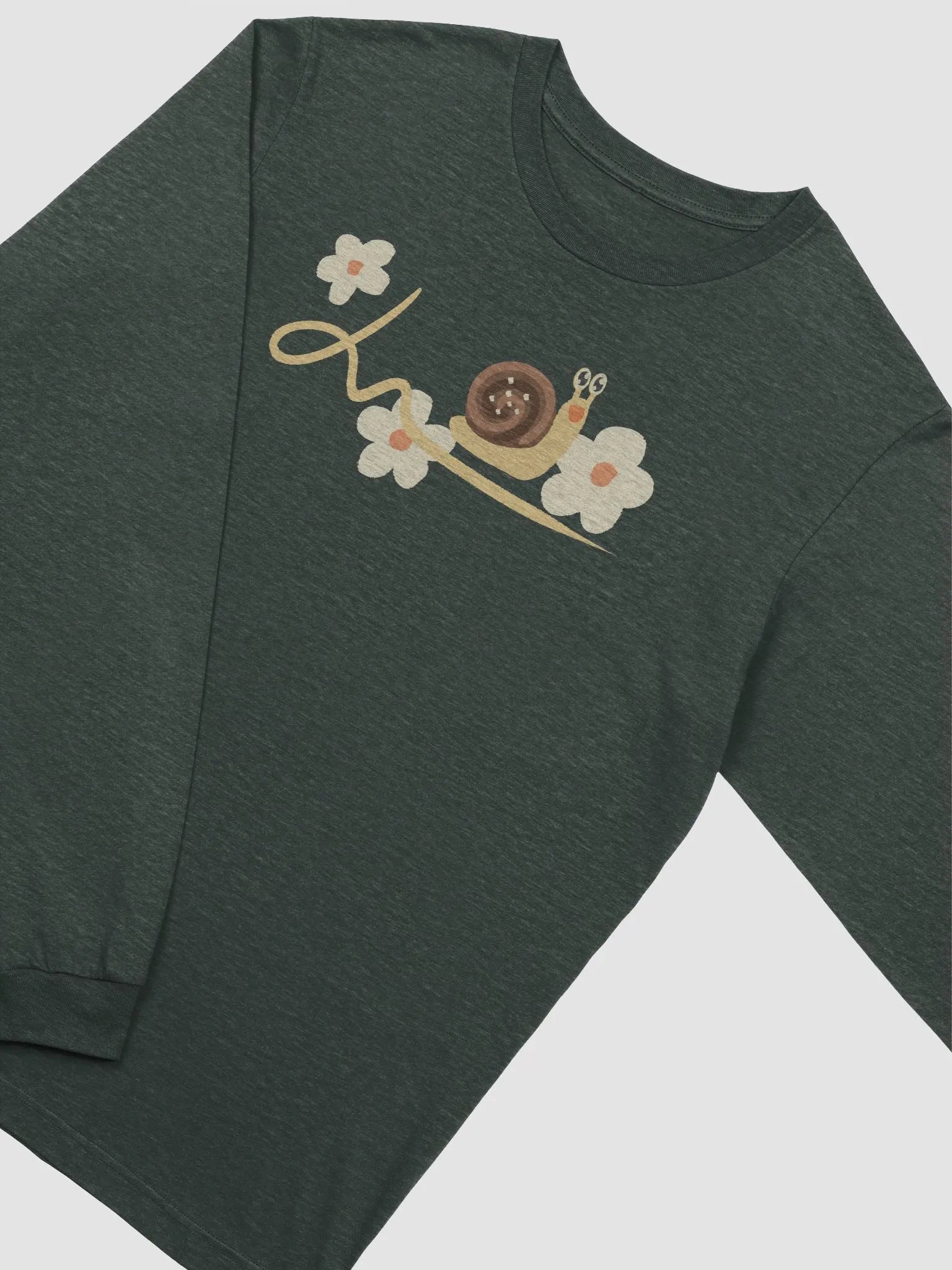Sweet Snail Zoomies \ long sleeve t-shirt product image (2)