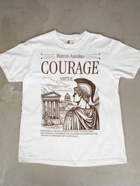 Stoic Virtues Courage Tshirt product image (1)
