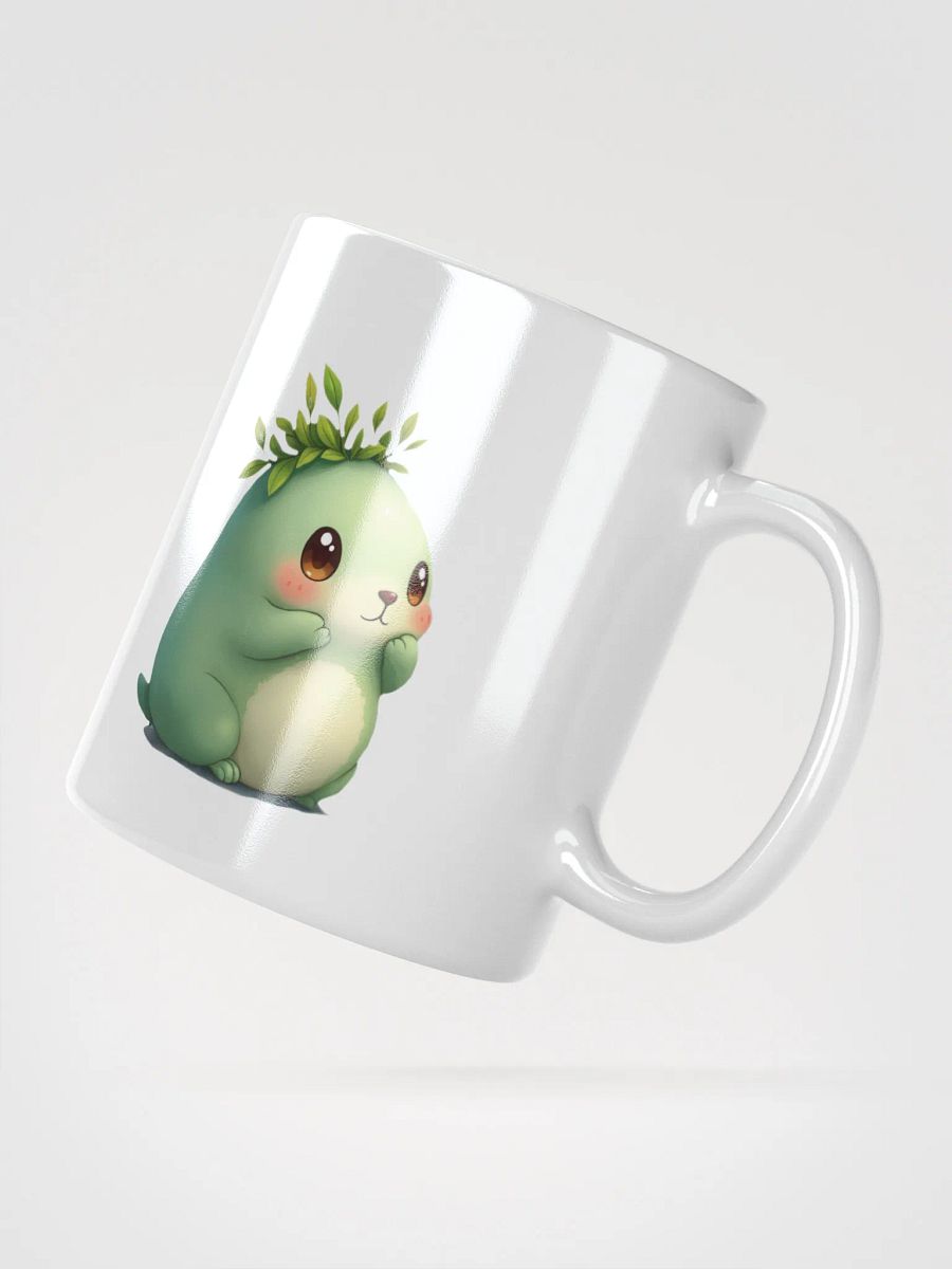 Whimsical Plant Creature White Glossy Mug product image (2)