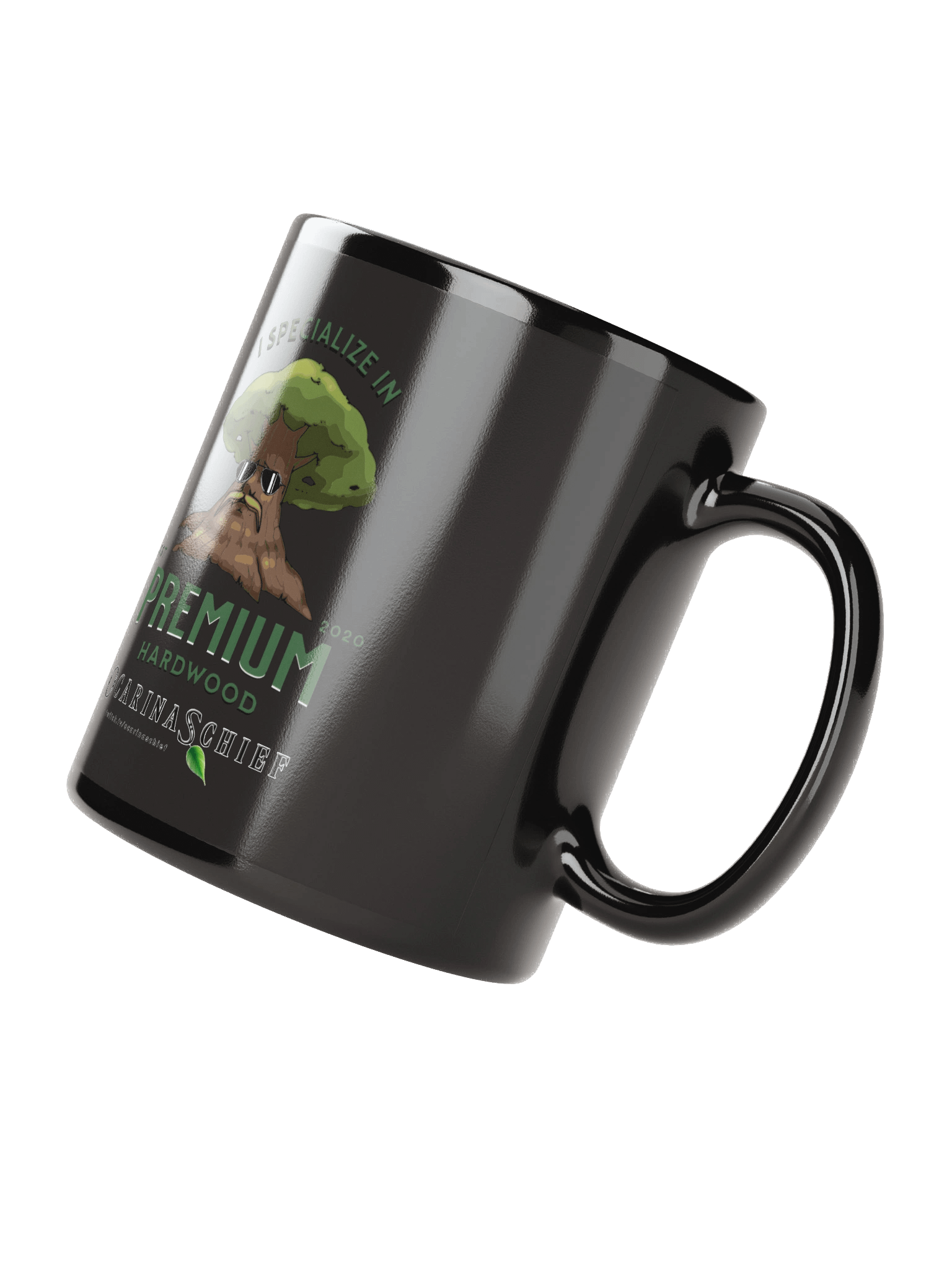 Premium Hardwood Black Glossy Mug product image (2)