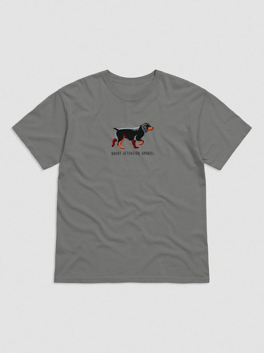 Short Attention Spaniel T-Shirt(Embroidered) of a Working Cocker Spaniel(Black & Tan) product image (4)