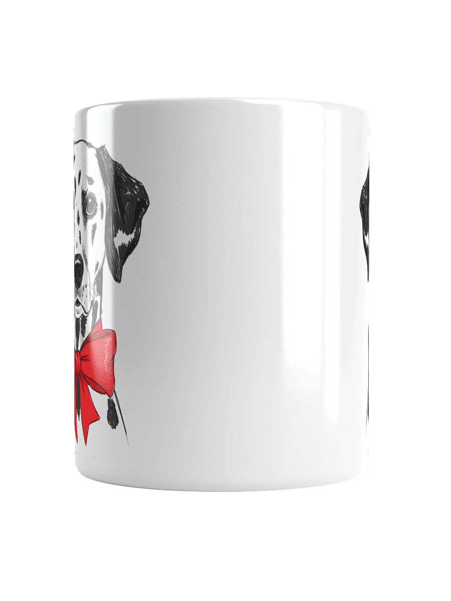 Dalmatian With A Red Bow Sketch-y Art Chic Small Ceramic Mug product image (6)