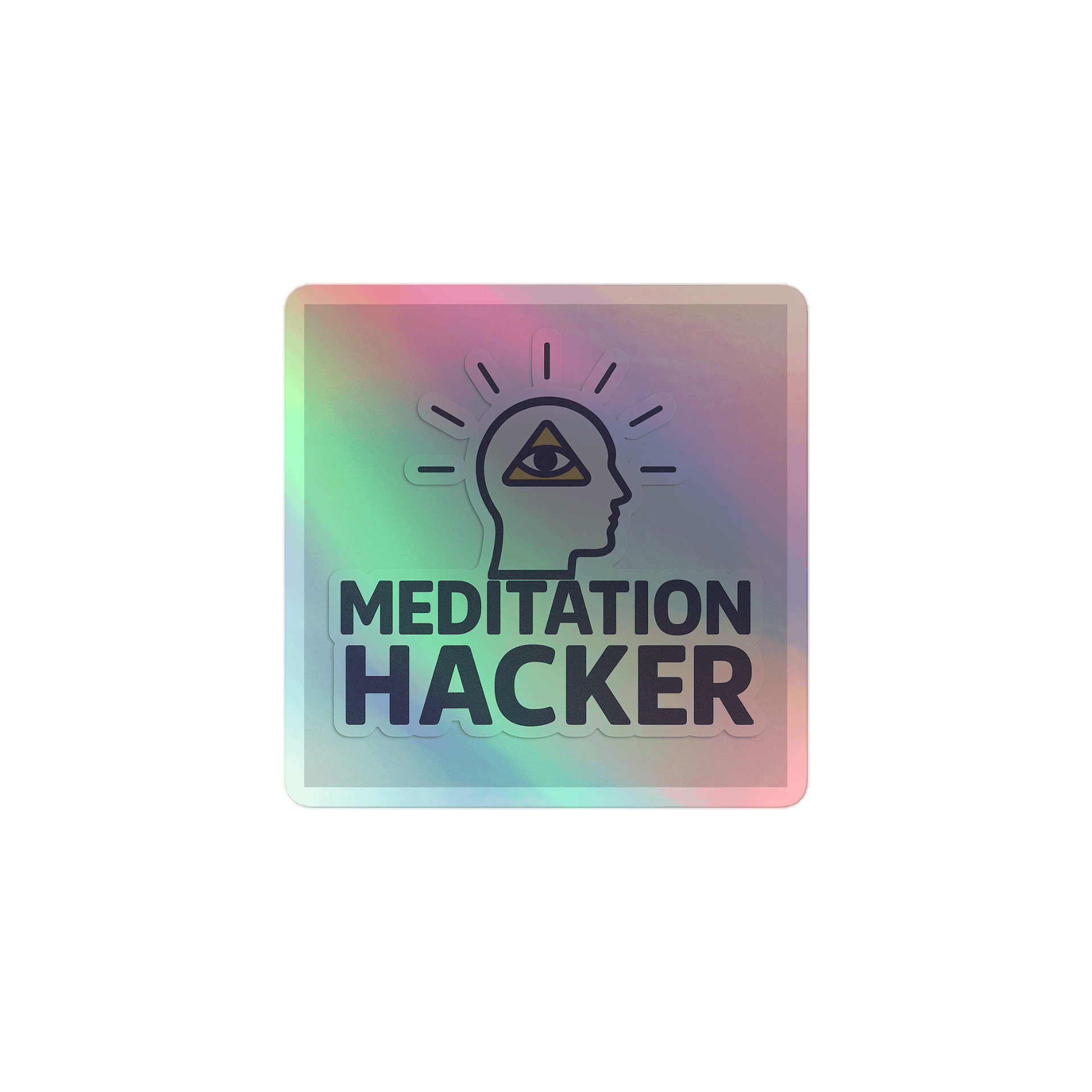 MEDITATION HACKER — Neural Upgrade Sticker product image (1)