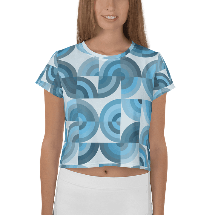 Azure Mosaic Crop Tee product image (1)
