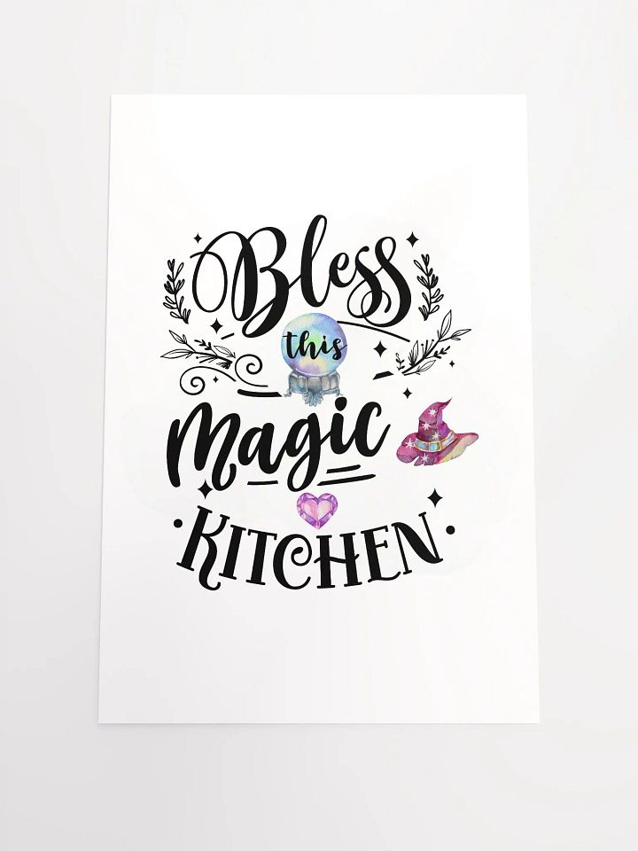 Bless This Magic Kitchen POSTER - Witchy, Kitchen Witch, Magic Kitchen Gift product image (1)