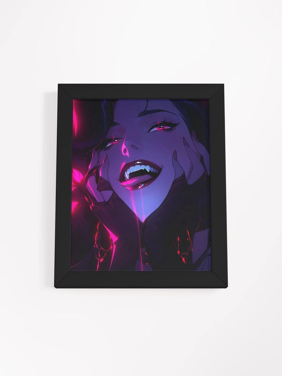 Framed Neon Vampire Seductive Poster product image (11)