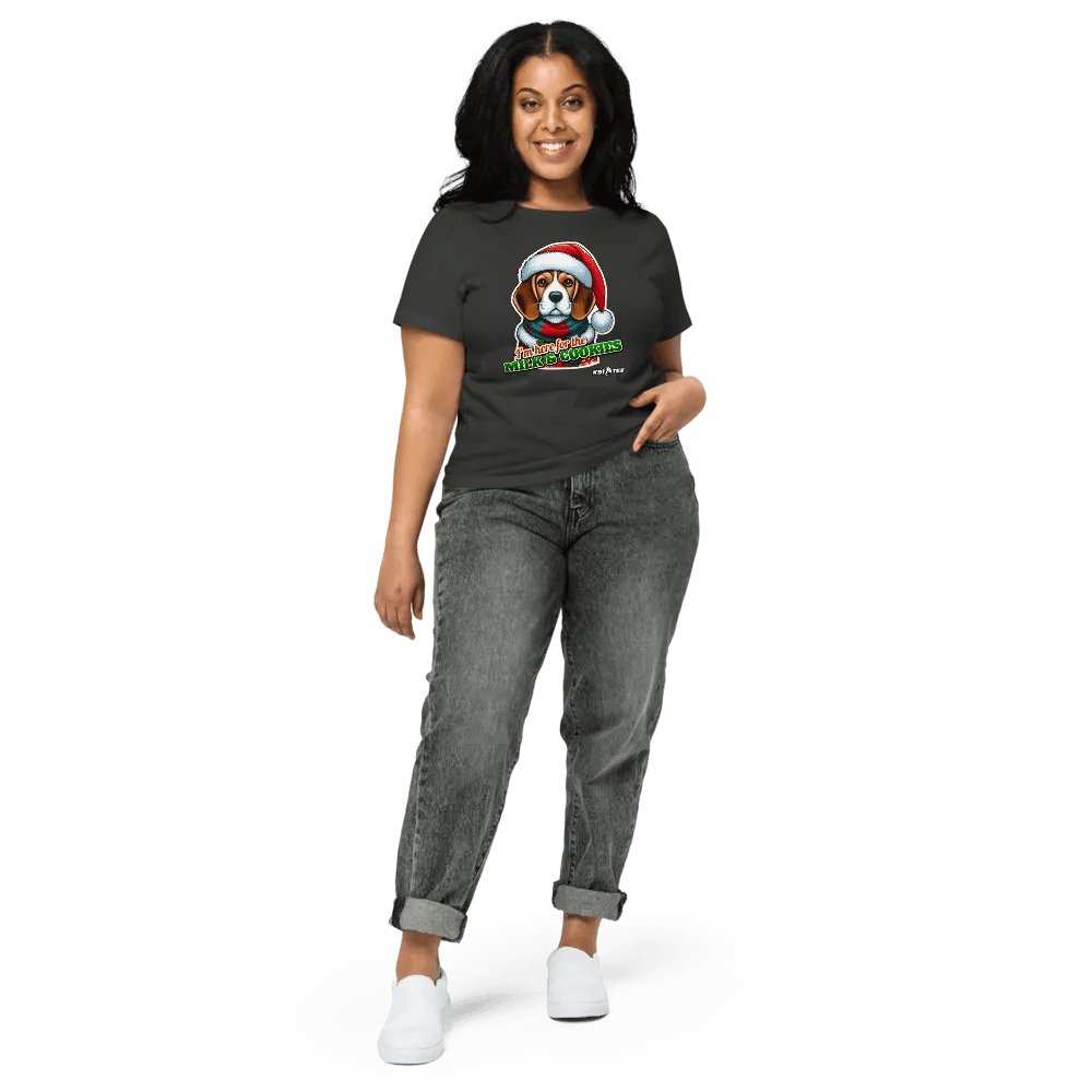 Beagle Santa Paws High-Waisted Tee product image (49)