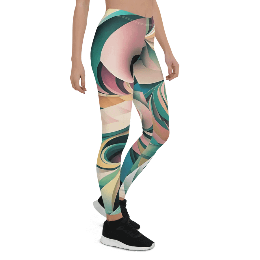 Abstract Lithographic Pattern Design leggings - V6 product image (7)