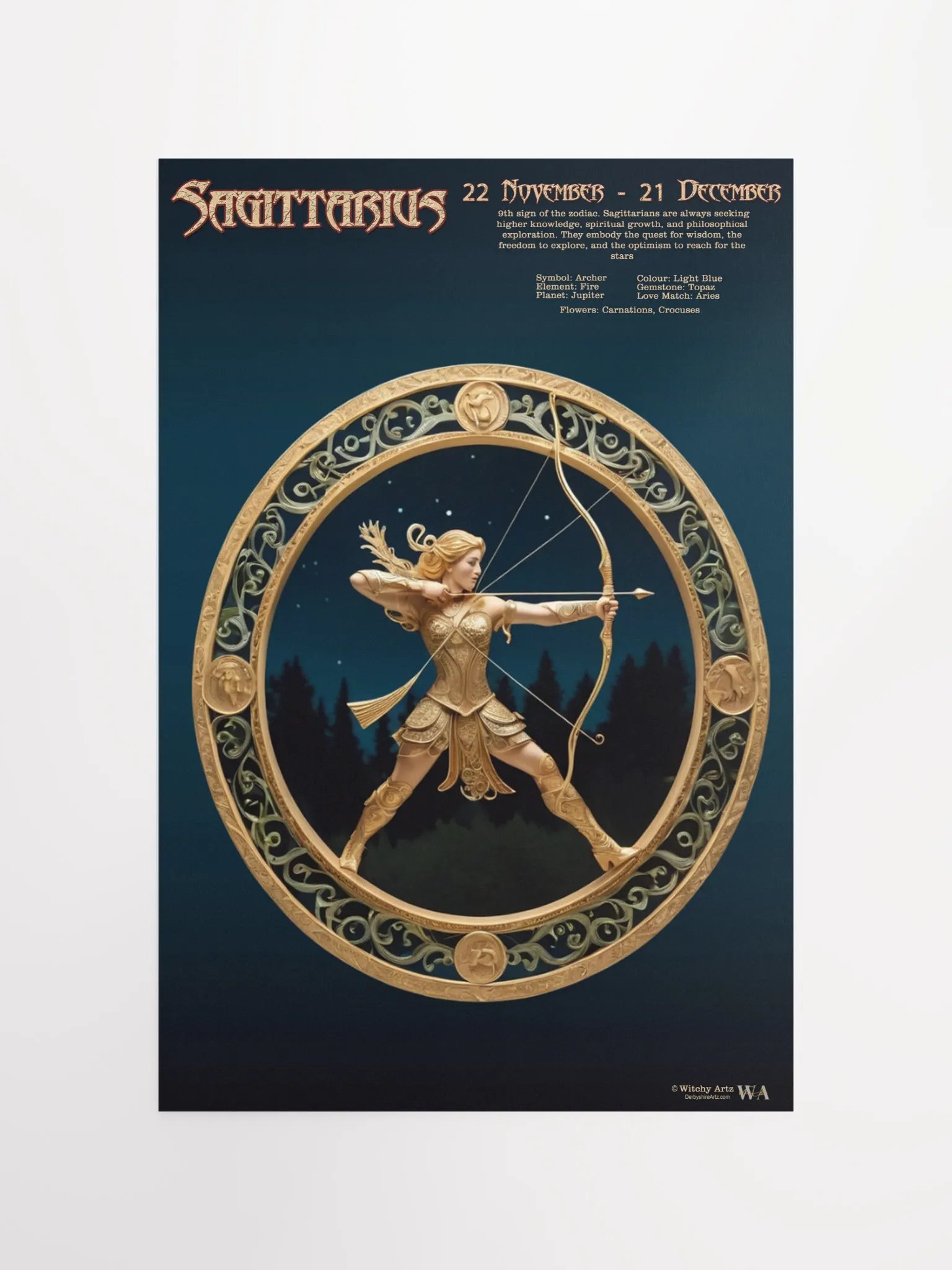Western Zodiac Poster - SAGITTARIUS product image (10)