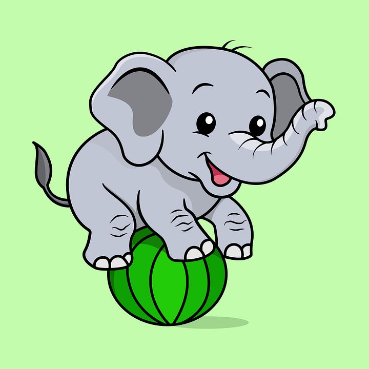 Funny Elephant Cartoon Character product image (1)
