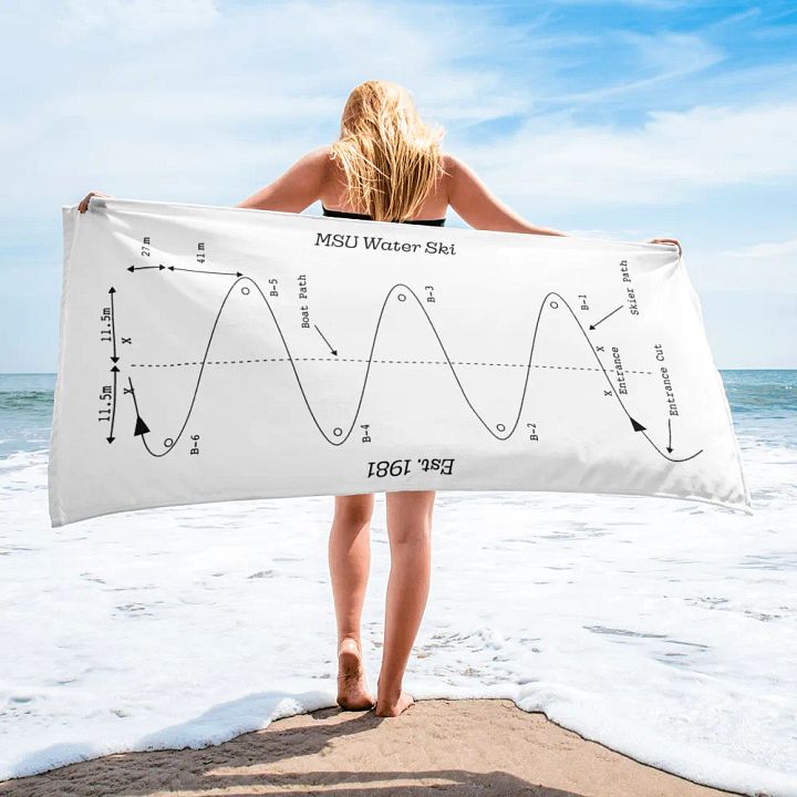 MSU Waterski Towel product image (2)
