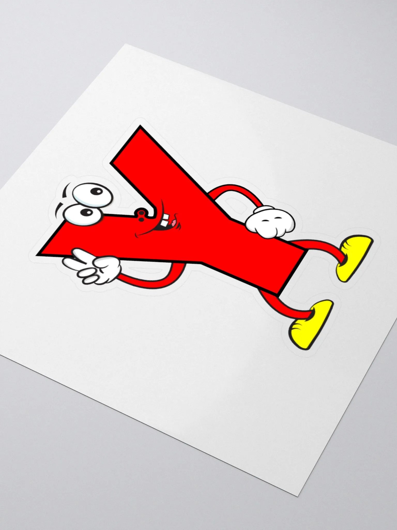 Y Letter Cartoon Character Sticker product image (8)
