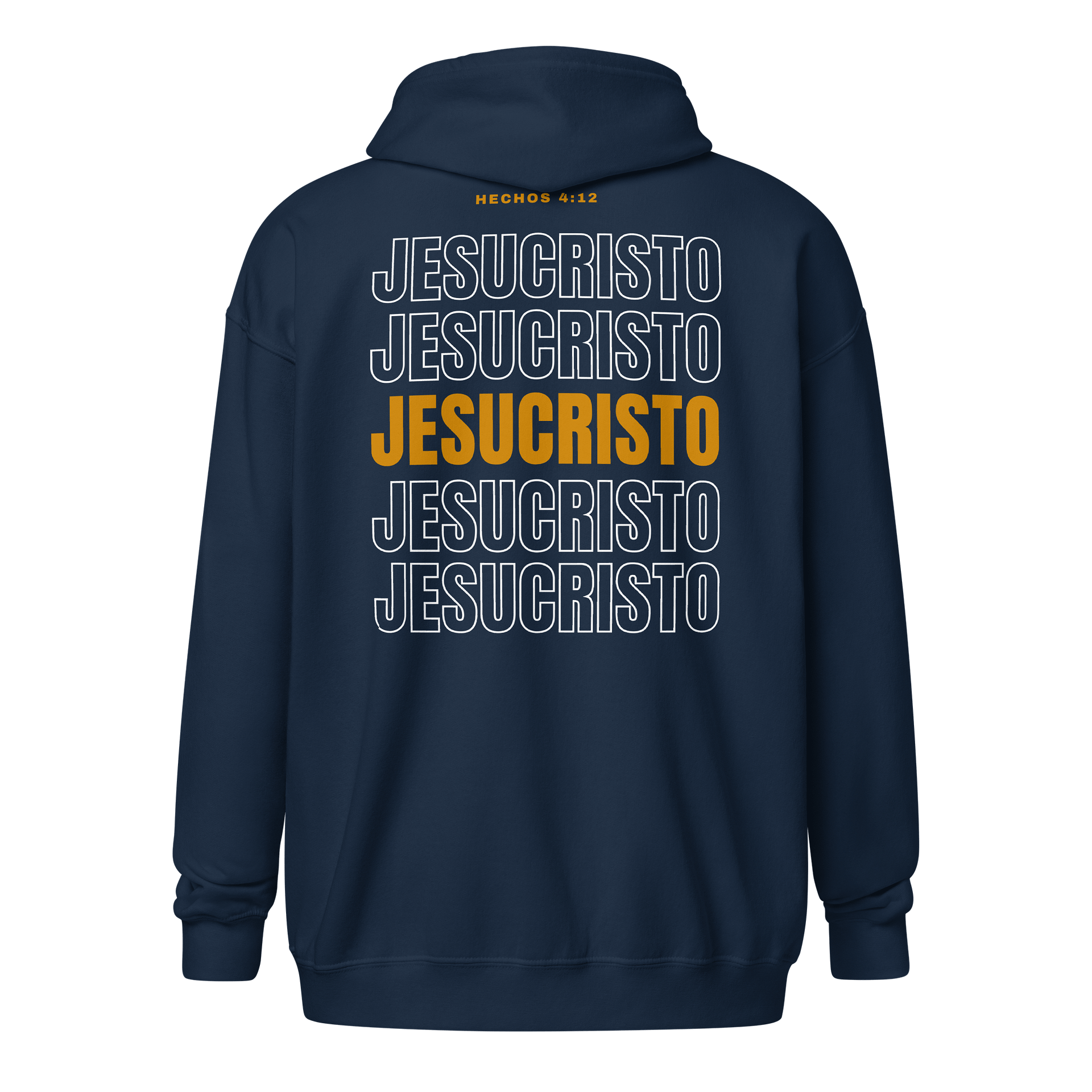 Sudadera Unisex con Capucha y Cremallera | Hechos 4:12 Jesucristo product image (1)