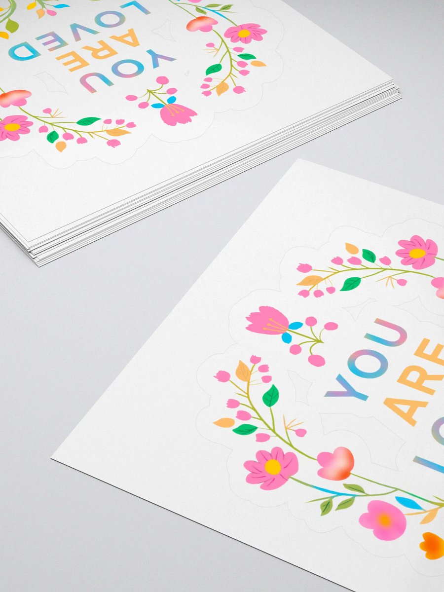 You Are Loved Floral Sticker Set product image (11)