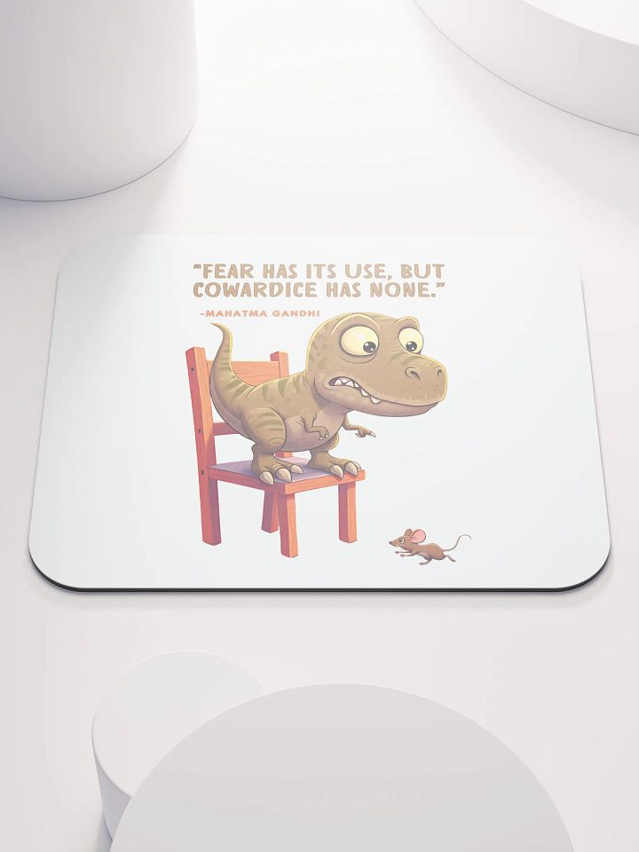Mohatma Gandhi Motivational Quote - Dino Fear Mouse Pad product image (1)