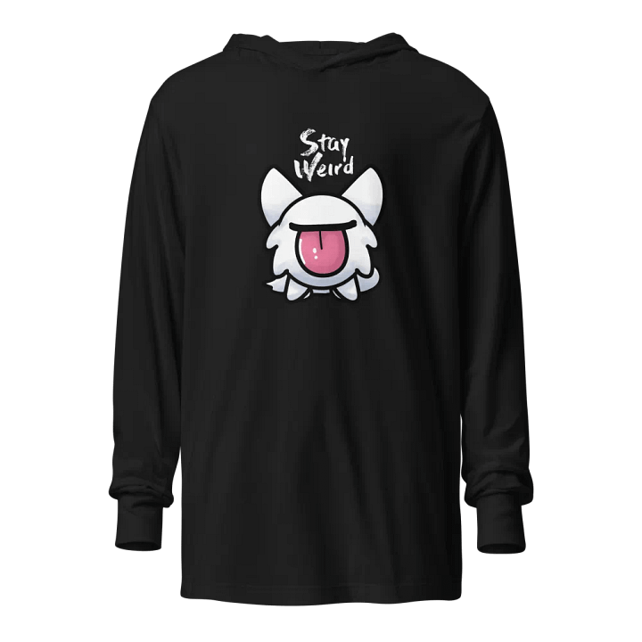 Stay Weird Cat Hooded Long-sleeved shirt product image (1)