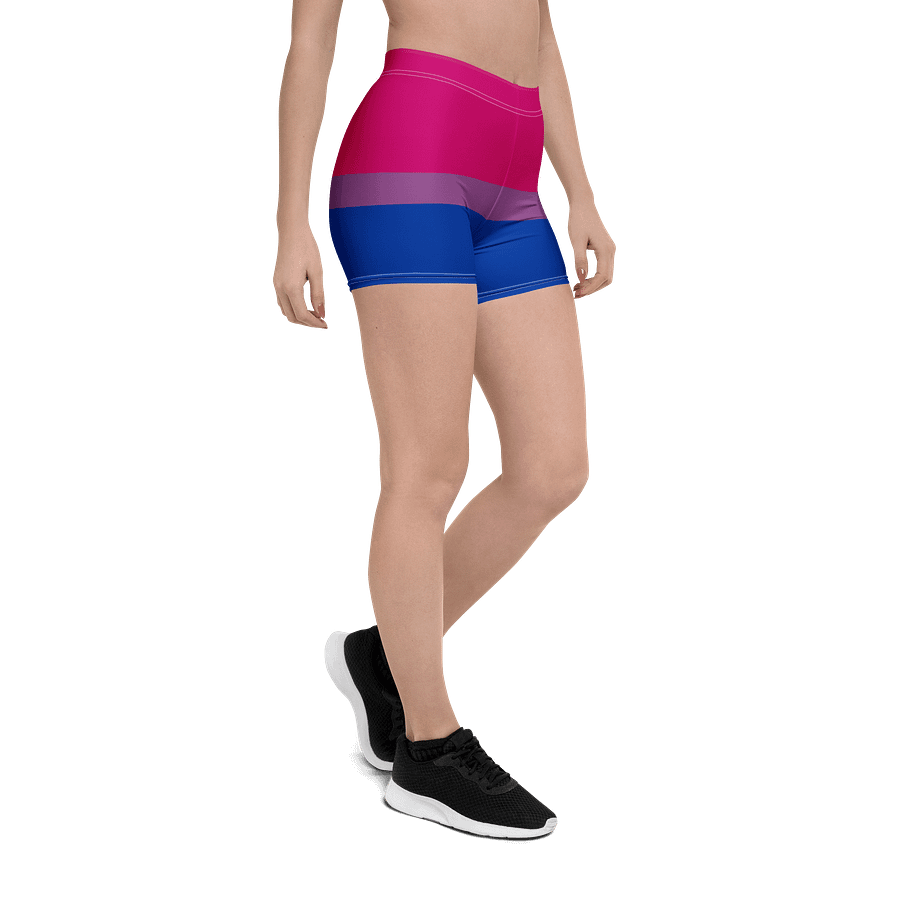 Bisexual Pride Flag Bike Shorts product image (6)