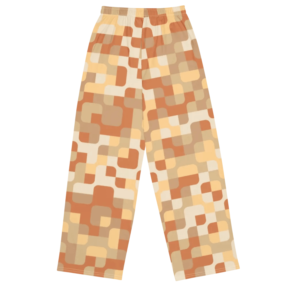 BUIII Pixelated Geometry: Warm Ember Wide-Leg Pants product image (11)