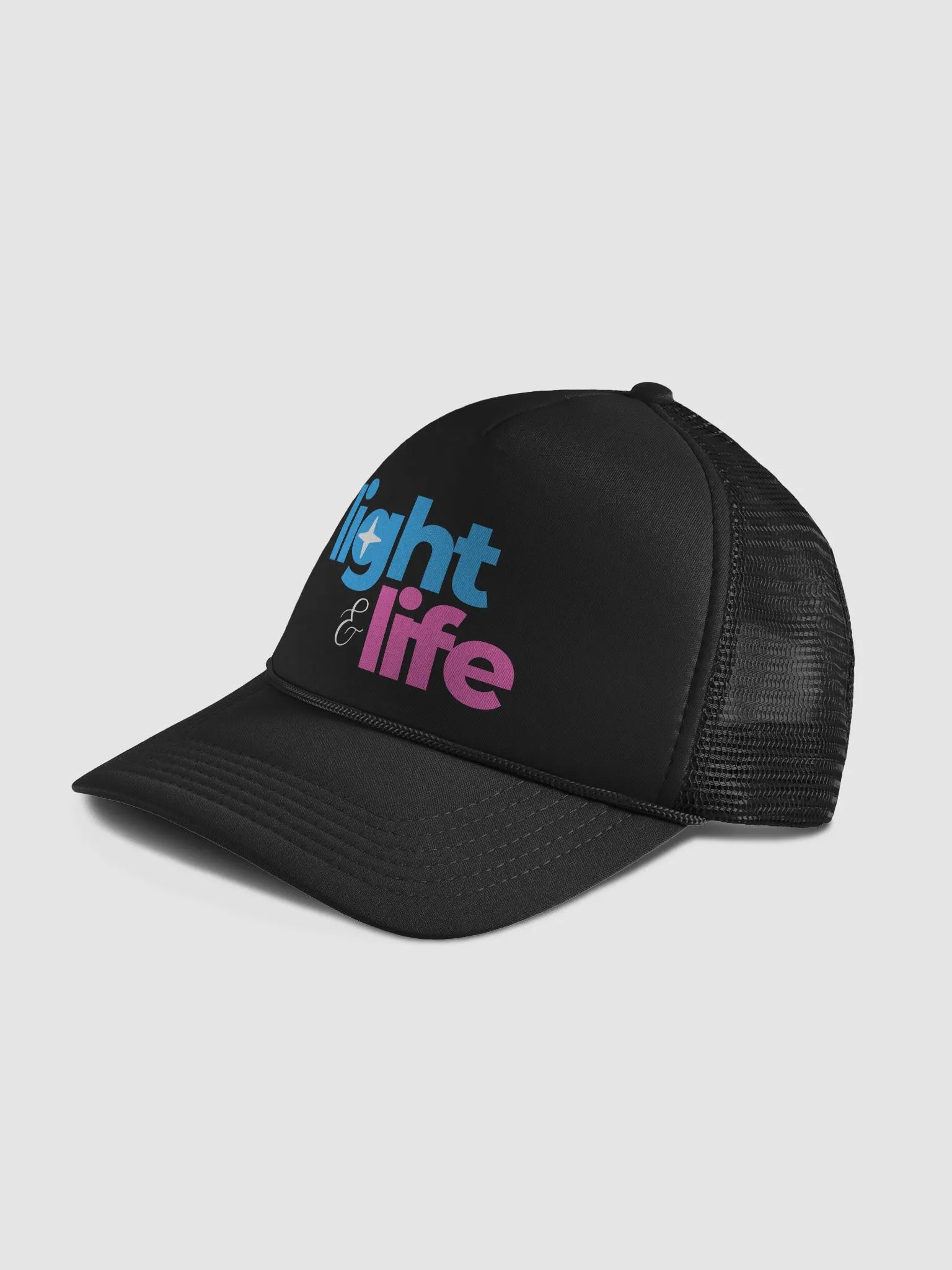 LIGHT AND LIFE - Stylized Trucker Hat product image (4)