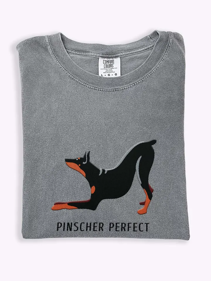 Pinscher Perfect T-Shirt(Embroidered) of a Doberman Pinscher product image (1)