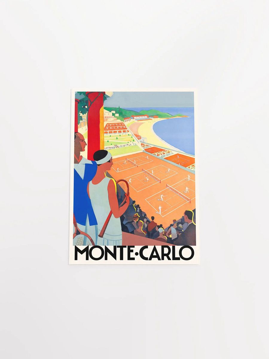 French Riviera / Monte-Carlo, France, 1930s — retro travel poster, vintage travel art, retro wall art product image (9)