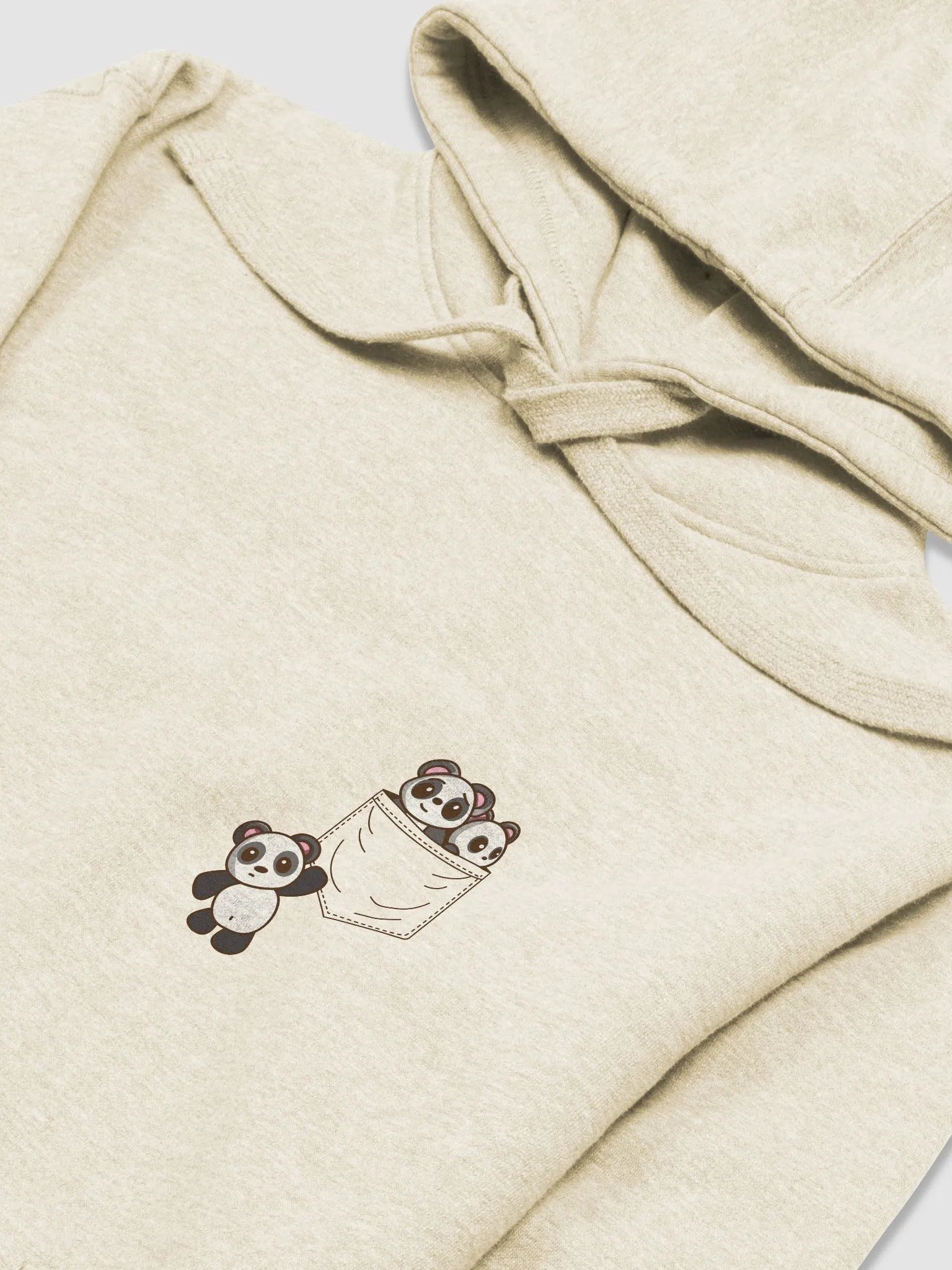 Pocket Of Pandas Cotton Premium Hoodie product image (3)