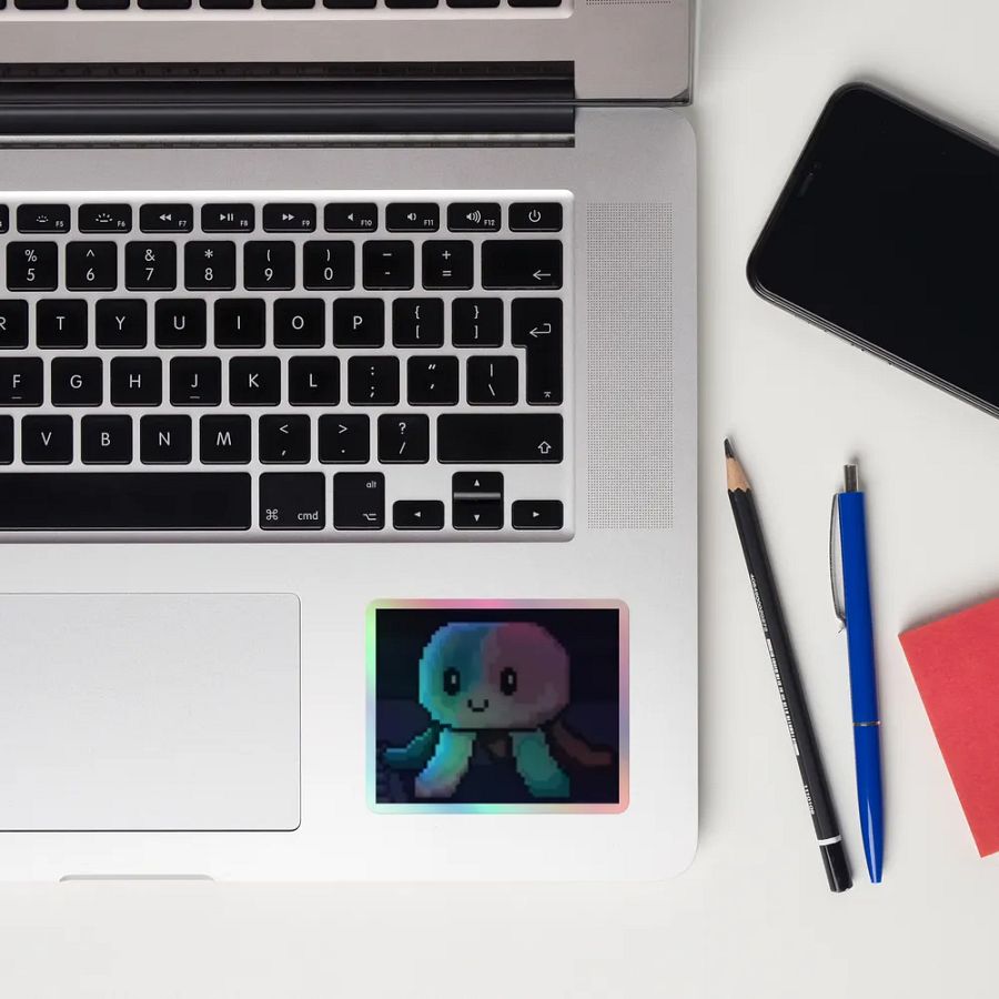 Squiddleton Holographic Sticker product image (12)