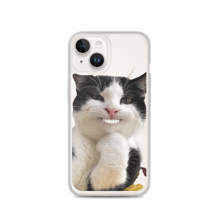 Whimsical Cat Smile iPhone® Clear Case product image (4)