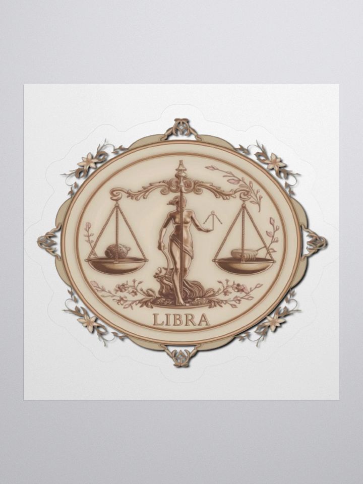 Libra Vintage Kiss-Cut Sticker product image (1)
