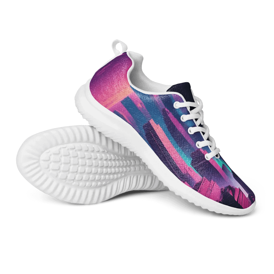 Vaporwave New York City All Over Print Athletic Shoes product image (9)