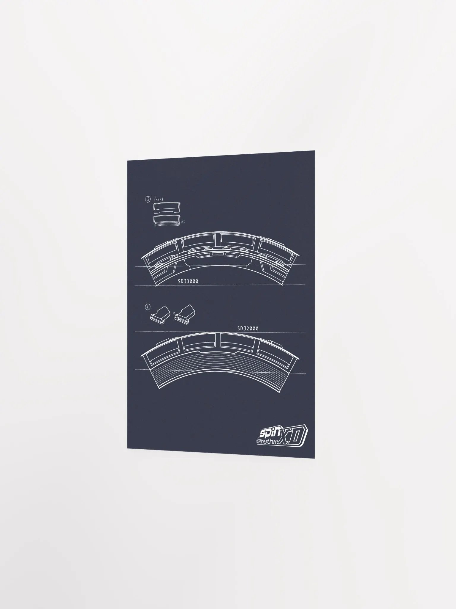 Spin Rhythm XD Wheel Blueprint Poster product image (2)