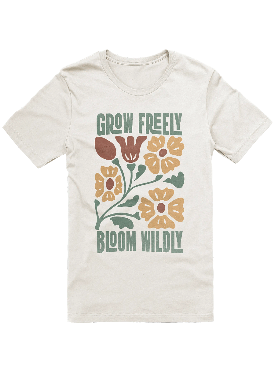 Vintage Floral Grow Freely Signature Unisex T-Shirt product image (1)