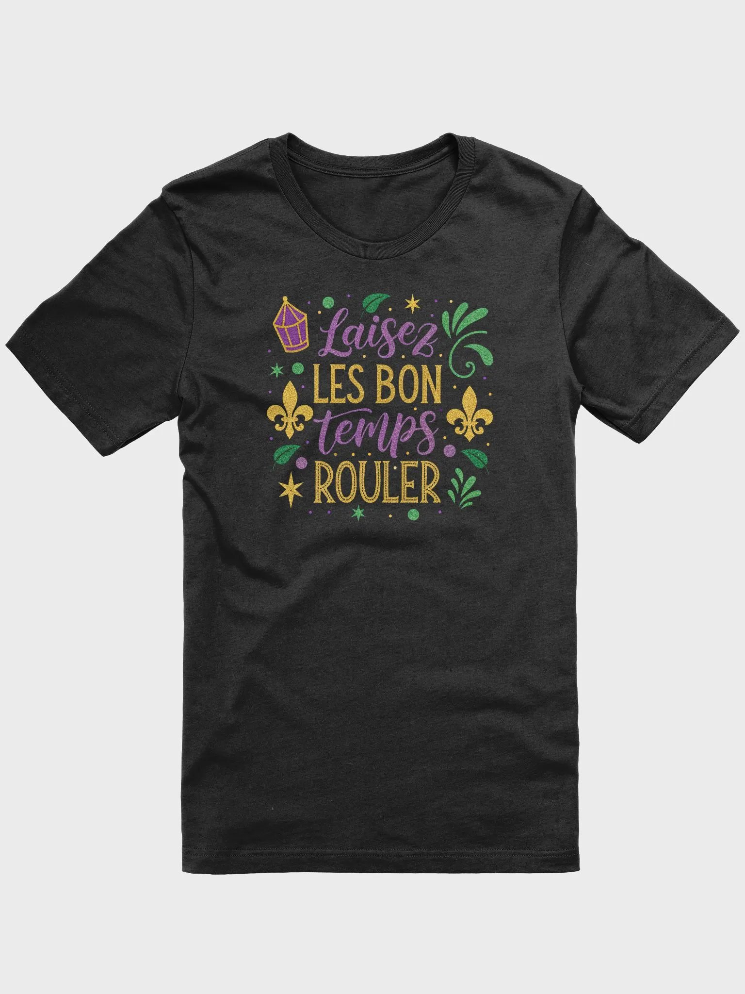 Mardi Gras Unisex Tee, Laissez Les Bon Temps Rouler Shirt, Festive Gift, Carnival Shirt, Party Apparel, Parade Tee product image (1)