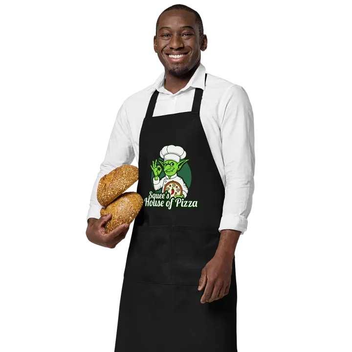 Squee’s House of Pizza Organic Cotton Apron product image (1)