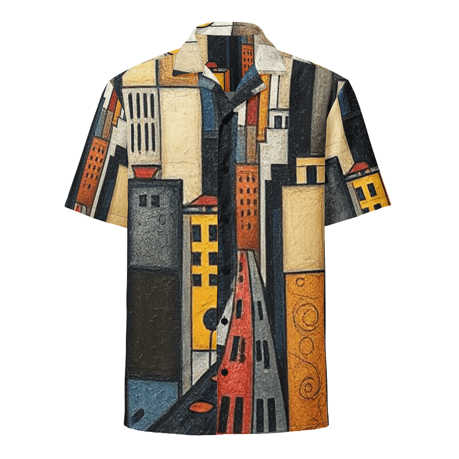 Abstract City Bomber Hawaiian Shirt product image (1)
