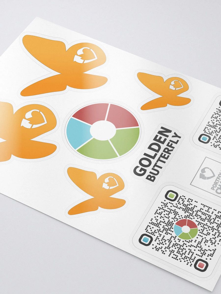 Golden Butterfly Stickers product image (3)