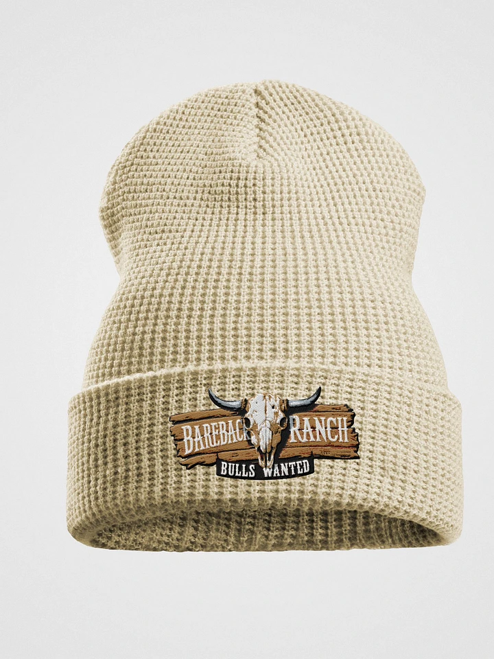 Bareback Ranch Embroidered Women's Waffle Beanie product image (4)