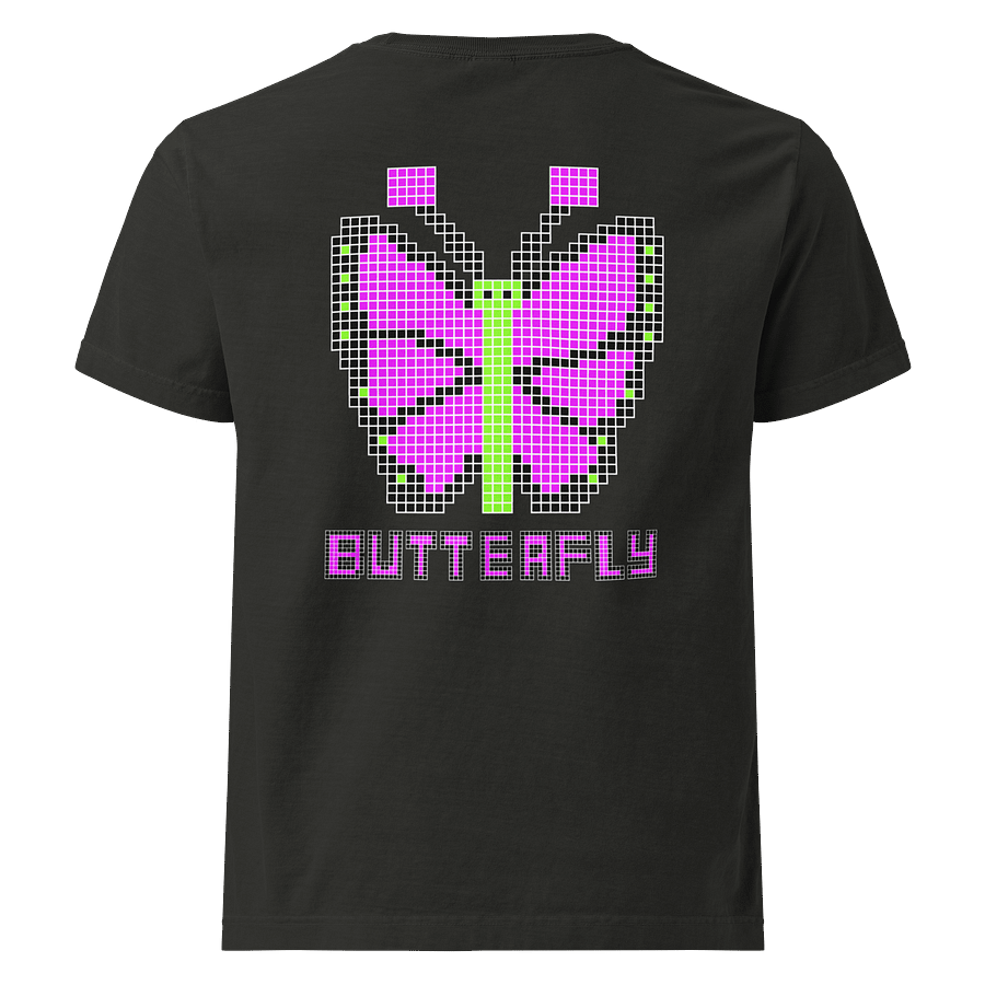 Pixelated Purple Butterfly Unisex Tee product image (15)
