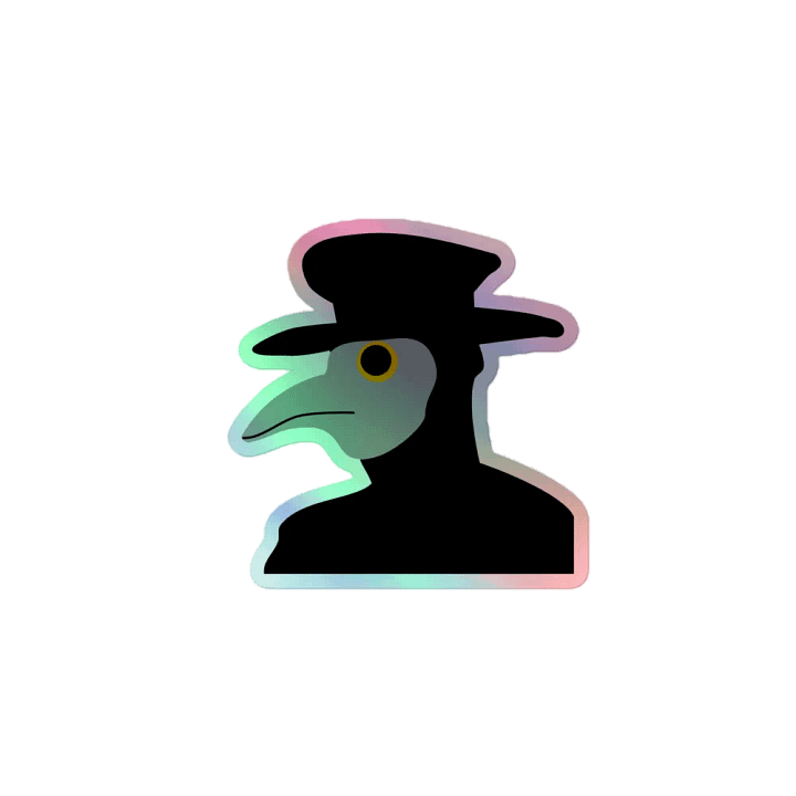 Plague Doctor Holo Sticker product image (1)