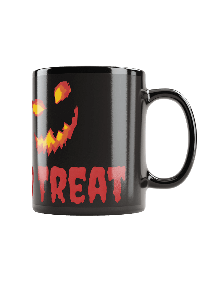 Fiery Halloween Faces Black Mug product image (1)