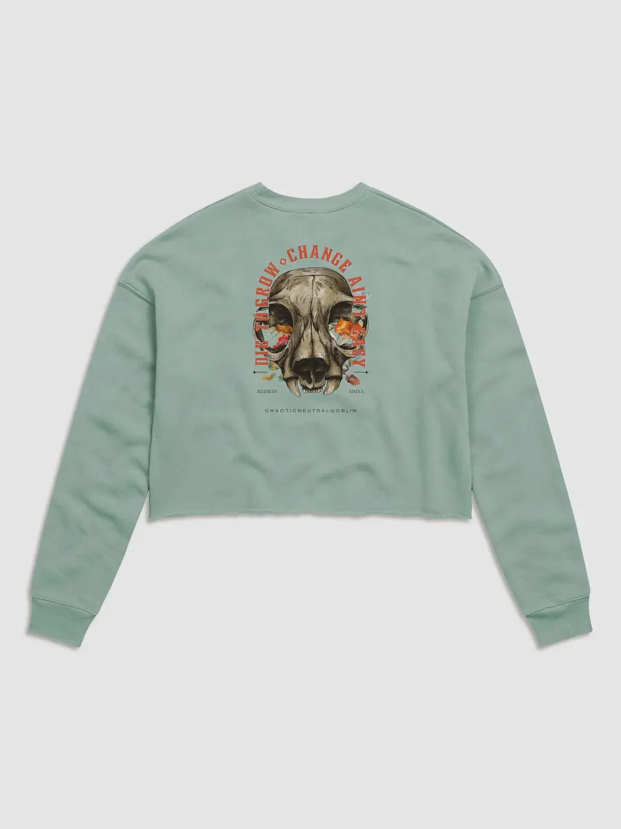 Rebirth Cropped Sweat (Blush Script) product image (11)