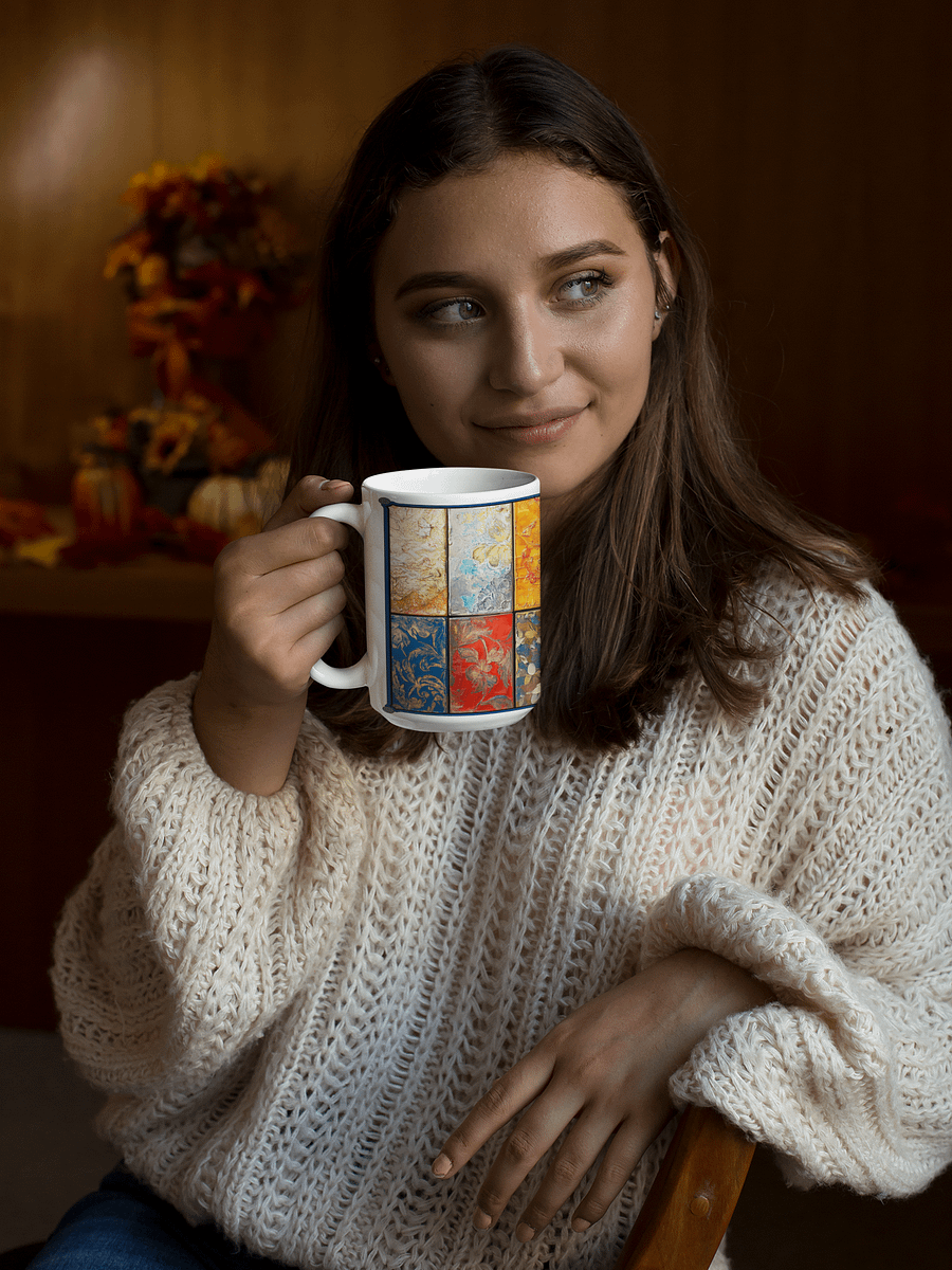 Floral Collage Tile Mug 15oz product image (7)