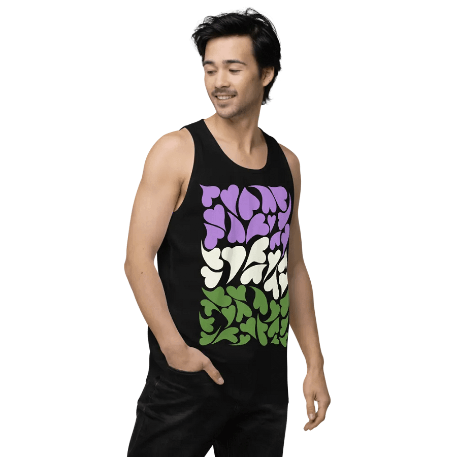 Nestled PRIDE Genderqueer Tank Top product image (6)
