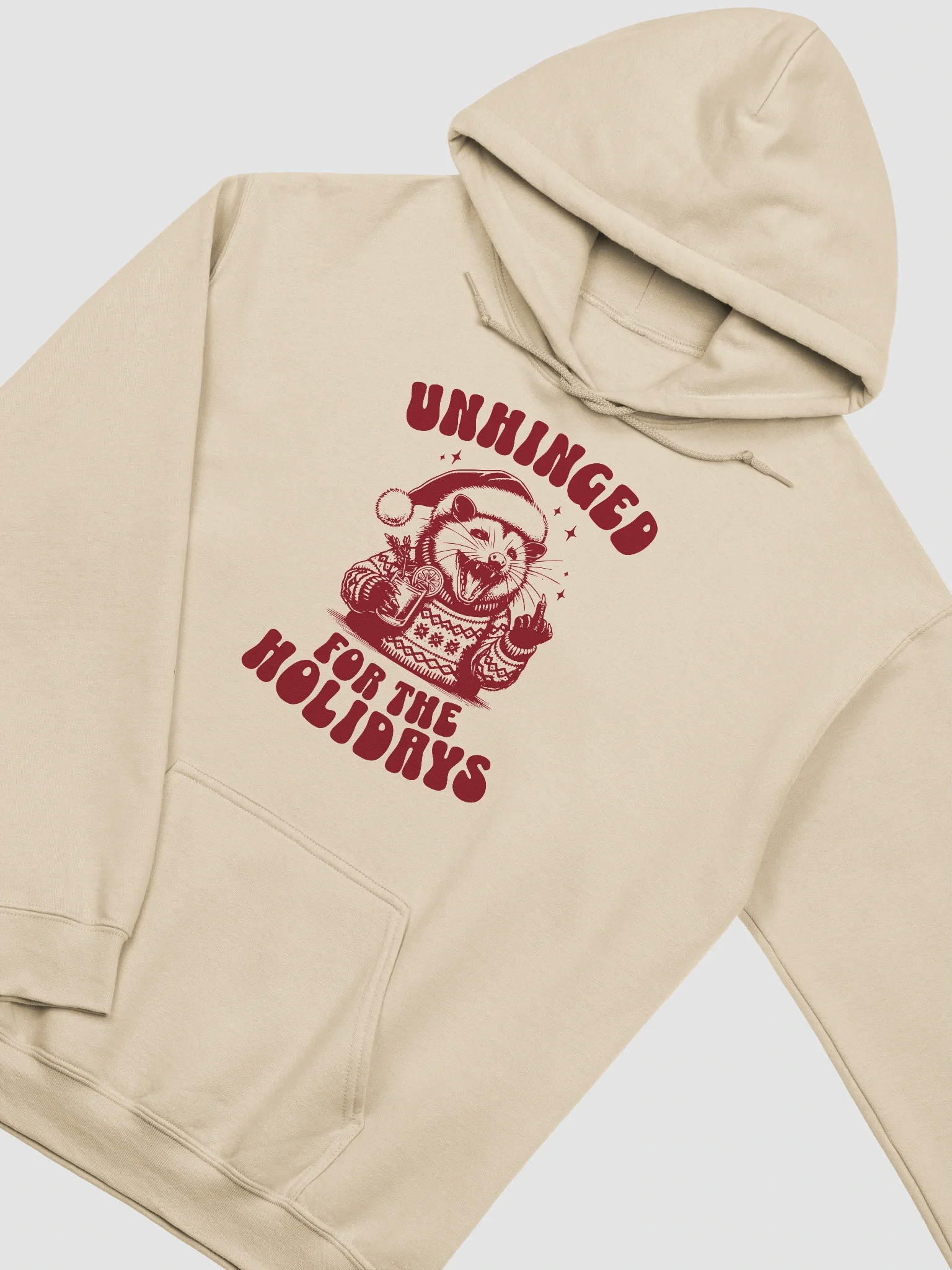 Unhinged for the holidays Hoodie product image (15)