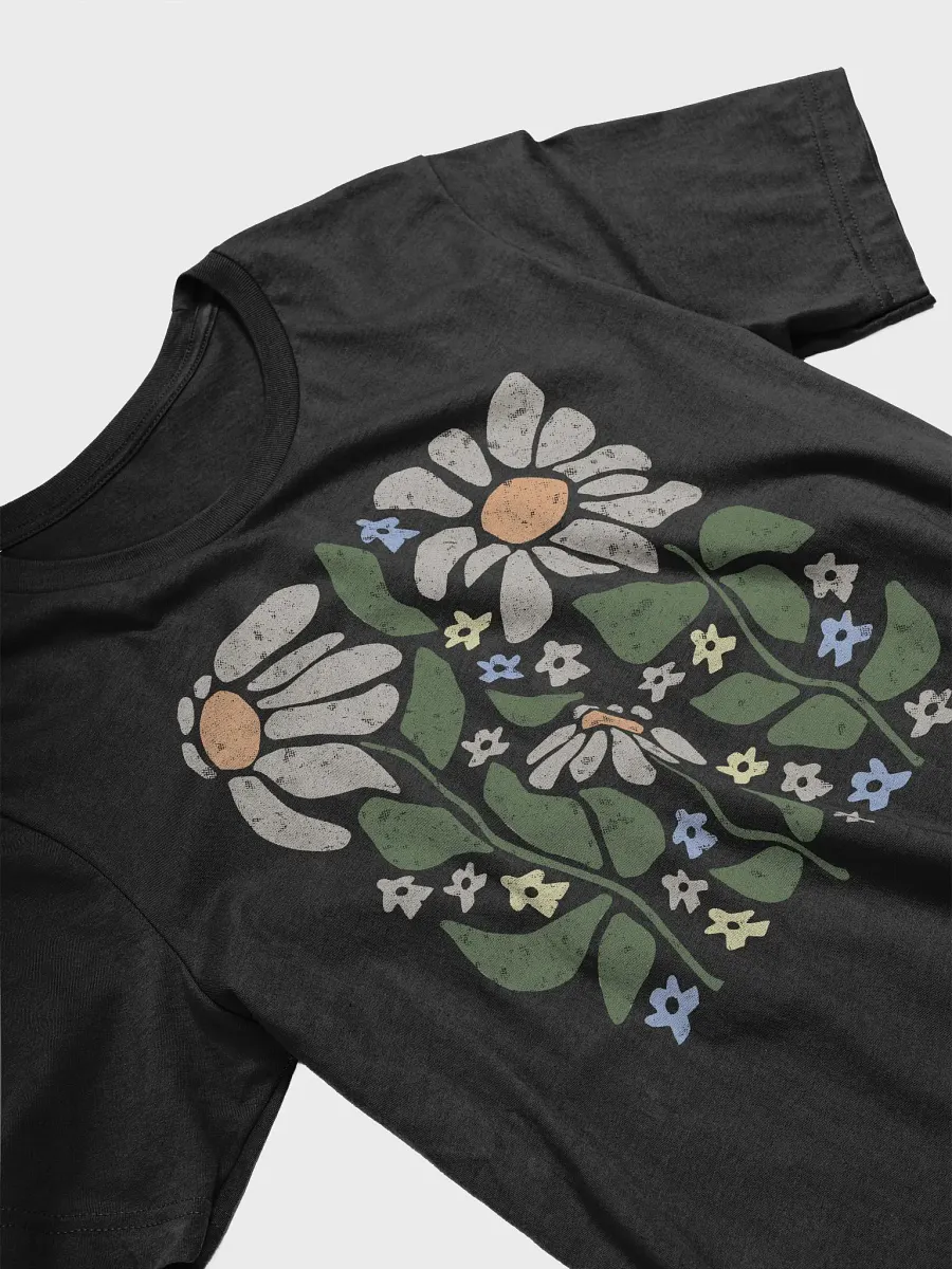 Minimalist Subtle Meeples Pastel Floral T-shirt for Board Gamers product image (3)