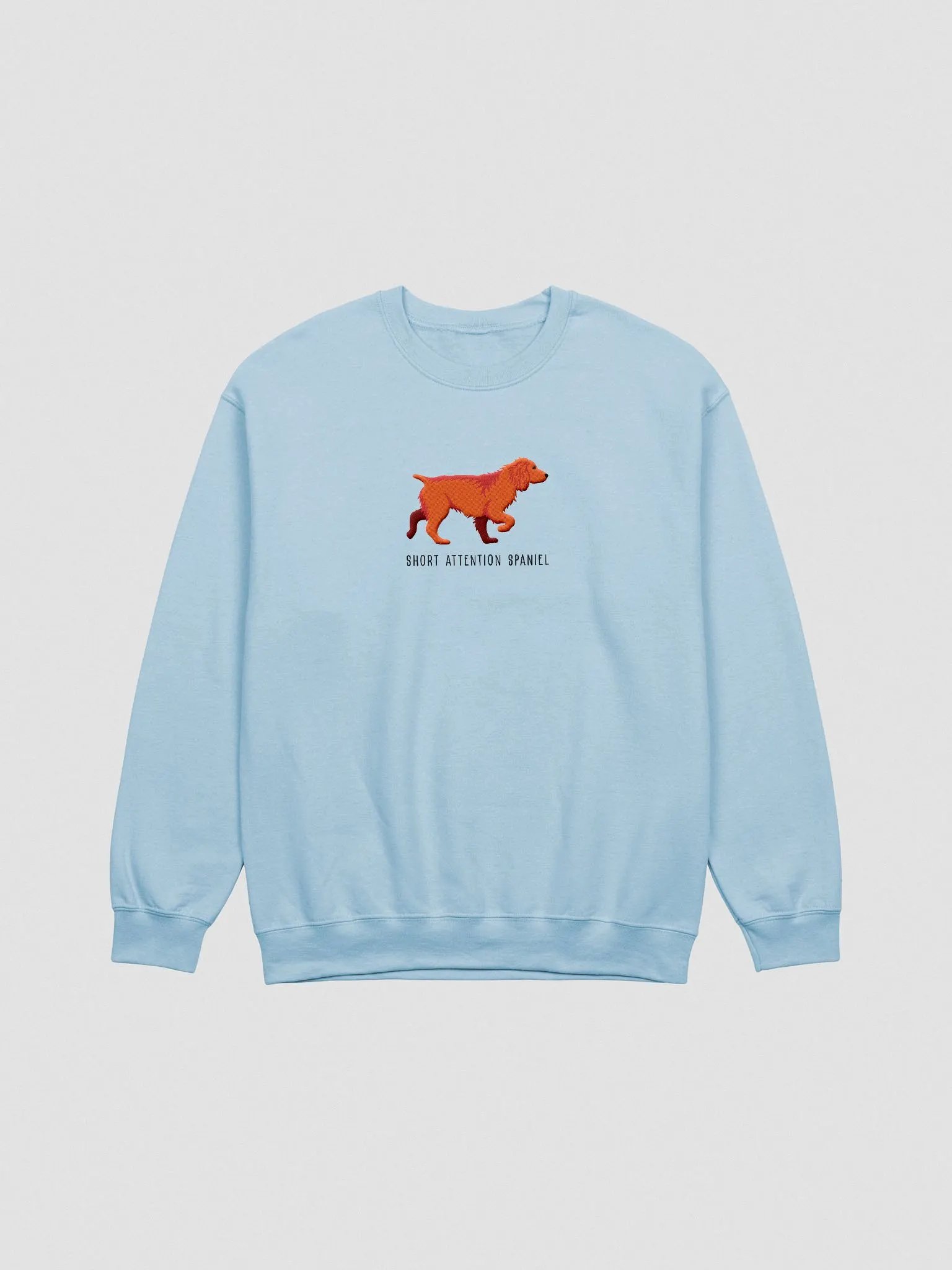Short Attention Spaniel Sweatshirt (Embroidered) of a Working Cocker Spaniel(Red) product image (4)