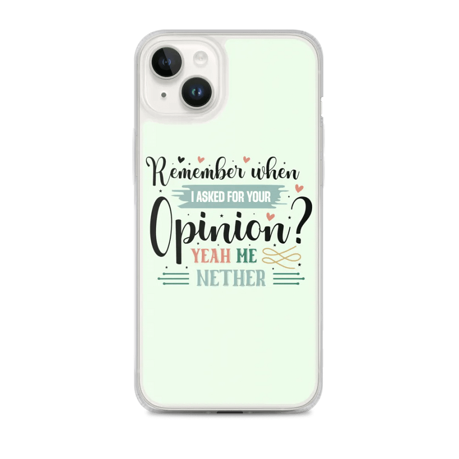 Opinion-Free Zone iPhone® Case product image (1)