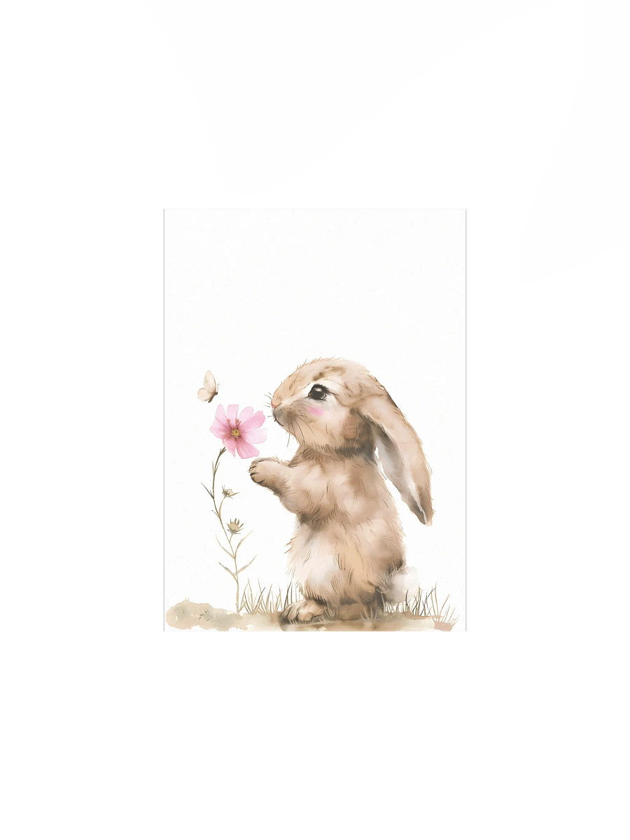 Watercolor Cute Bunny and Butterfly product image (2)